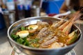 Tom yum goong (seafood hot pot) Royalty Free Stock Photo